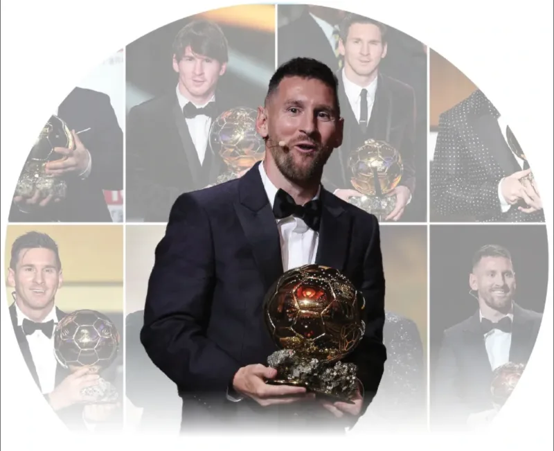 Cầu thủ có nhiều Quả Bóng Vàng nhất lịch sử bóng đá thế giới là Messi với 8 lần được vinh danh.